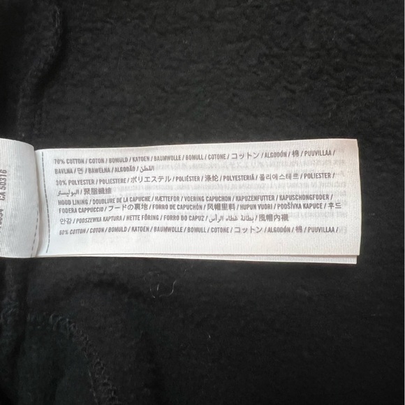 Hollister Crop Hoodie - Small, Black - Picture 5 of 9